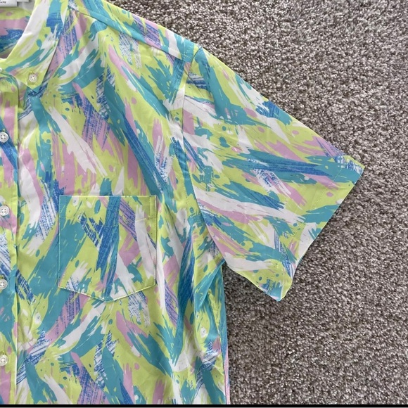 Cabana by crown & ivy Hawaiian button up sz xl - Picture 2 of 3